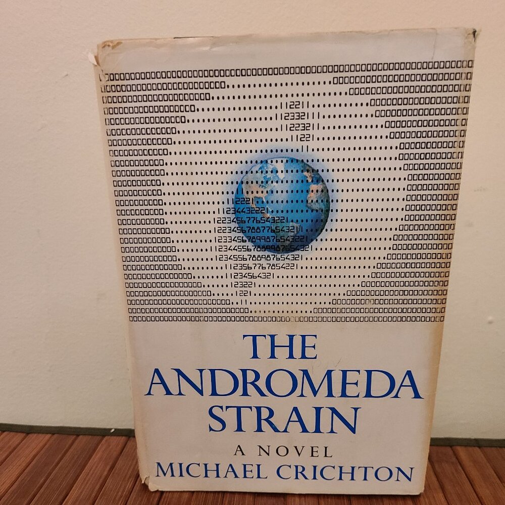 The Andromeda Strain-Michael Crichton-1st BCE-Early Printing-1969-RARE!! HC/DJ